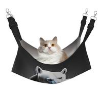 QHZLY Velvet Portrait of a polar bear Hammock M for Small Pets â€“ Comfortable and Breathable for Cats, Rabbits, Ferrets