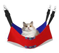QHZLY Velvet Republic of Croatia flag Hammock L for Small Pets â€“ Comfortable and Breathable for Cats, Rabbits, Ferrets