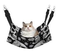 QHZLY Velvet Skull with clues on the head Hammock M for Small Pets – Comfortable and Breathable for Cats, Rabbits, Ferrets