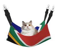 QHZLY Velvet South African flag Hammock M for Small Pets â€“ Comfortable and Breathable for Cats, Rabbits, Ferrets