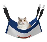QHZLY Velvet West Virginia Flag Hammock L for Small Pets â€“ Comfortable and Breathable for Cats, Rabbits, Ferrets