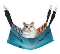 QHZLY Velvet Whales under the sea Hammock M for Small Pets – Comfortable and Breathable for Cats, Rabbits, Ferrets
