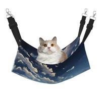 QHZLY Velvet White clouds over the sea Hammock M for Small Pets – Comfortable and Breathable for Cats, Rabbits, Ferrets