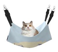 QHZLY Velvet White Snowy Mountains Hammock L for Small Pets â€“ Comfortable and Breathable for Cats, Rabbits, Ferrets