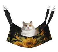 QHZLY Velvet with the yellow sunflower Hammock M for Small Pets – Comfortable and Breathable for Cats, Rabbits, Ferrets