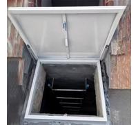 QHZYMX Anti-Theft Door Skylight, Lockable Roof Access Hatch For Manhole/Cellar Export/Residential/Shed, High Safety Deck Installation Roftop Window(30x42in/76.2x106.7cm)