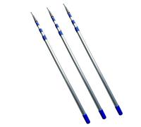 QHZYMX Extractable Hooks Poles - 3-Stage Telescoping Design, Heavy-Duty Aluminum Alloy Pole Dock Sticks For Boat Docking, Fetching Items/Hanging Decor/Retrieving Objects(3 set,4 m(13.1 ft))
