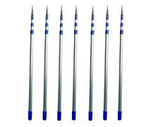QHZYMX Extractable Hooks Poles - 3-Stage Telescoping Design, Heavy-Duty Aluminum Alloy Pole Dock Sticks For Boat Docking, Fetching Items/Hanging Decor/Retrieving Objects(7 set,4 m(13.1 ft))