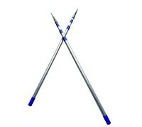 QHZYMX Extractable Hooks Poles - 3-Stage Telescoping Design, Heavy-Duty Aluminum Alloy Pole Dock Sticks For Boat Docking, Fetching Items/Hanging Decor/Retrieving Objects(2 set,6 m(19.7 ft))