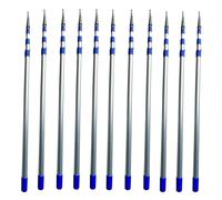 QHZYMX Extractable Hooks Poles - 3-Stage Telescoping Design, Heavy-Duty Aluminum Alloy Pole Dock Sticks For Boat Docking, Fetching Items/Hanging Decor/Retrieving Objects(11 set,4 m(13.1 ft))