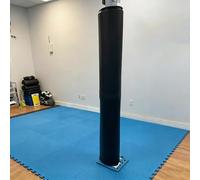 QHZYMX pole pad 2 3 4 5 6inch 7 8 9 10in Diameter Pole Padding Wrap Around, Basketball Post Pad Outdoor, H 3 4 5 6 Ft Impact-Resistant Column Cushion(Black H 3ft,Dia 5 in)