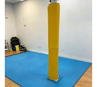QHZYMX pole pad 2 3 4 5 6inch 7 8 9 10in Diameter Pole Padding Wrap Around, Basketball Post Pad Outdoor, H 3 4 5 6 Ft Impact-Resistant Column Cushion(Yellow H 3ft,Dia 9 in)