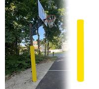 QHZYMX pole pad Foam Pole Protector Padding, Red Blue Yellow Black Round Post Mat To Dia 50 70 100 120 150 Mm Column, Basketball Hoop Poles Pads Fit Metal/Concrete Rod(Yellow H 60cm,Dia 100mm)