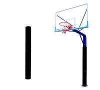 QHZYMX pole pad H 150cm Basketball Rod Pad, Round Wrap-around Pole Safety Pads For Basement/Gymnasium/Garage, Heavy Duty Column Covering Protective Mats All Weather Padding(Black H 150cm,Dia220mm)