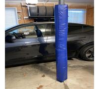 QHZYMX pole pad H 3 4 5 6 7 Ft Round Garage Pole Padding, Impact-Resistant Crash Pad For Dance Poles, All-weather Pole-wrap Basement Column Cover(Blue 3'/91cm,Dia 3"/8cm)