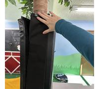 QHZYMX pole pad Padding To Wrap Around Metal Pole, H 3 4 5 6 7 Ft Garage Post Protector Mat, Indoor/outdoor Round Column Anti-collision Cushion, Black(6ft/183cm,Dia 5in/13cm)