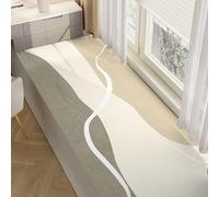 QHZYMX window-sills Narrow Window Sill Cushion, Solid-Color Diatomaceous Earth Bay Windows Mats Absorbent With Non Slip Bottom, Customizable Windowsill Seat Pad(Style B,L x W 190x15cm(75x6))