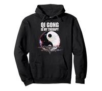 Qi Gong Is My Therapy Tai Chi Breathing Exercise Mindfulness Pullover Hoodie