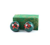 Qi Gong Traditional Health Balls, Bonheur Vert, 10x6x5cm
