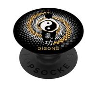 Qi Gong - Yin Yang, Energy Meditation - Tai Chi, Qigong PopSockets Adhesive PopGrip