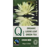 Qi Organic Fairtrade Loose Leaf Chun Mee Tea 100 g (Pack of 6)