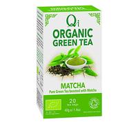 Qi Organic Green Tea & Matcha 20 Bags-2 Pack