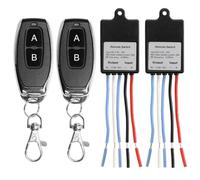 QIACHIP 20A 433 Mhz RF Relay Remote Control Switch DC 6V 12V 24V 1 Channel Wireless Mini Receiver and Transmitter kit for Light, Door Lock,Gate