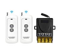 QIACHIP 433Mhz Wireless Remote Control Radio Control Light Switch AC 240V/220V 30A Relay Receiver for Water Pump Household Appliances Farm irrigation and Electrical Equipment