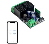 QIACHIP Ewelink Smart WiFi Switch,2 channel Dry Contact Relay Module 5V 12V 48V Momentary/self-locking ON Off Power Switch for Access Control,Turn on PC,Compatible with Alexa Google Home