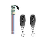 QIACHIP Mini Remote Control Relay Switch DC 3.7V 5V 9V 12V Wireless 433MHz Radio Control Relay Receiver And RF Transmitter Momentary Switch Controller