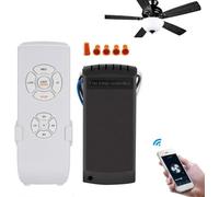 QIACHIP Smart Wifi Ceiling Fan Lamp Controller Remote Control Kit,Receiver 3 Fan Speed & Light Timing Switch Compatible for Alexa, Google Home, IFTTT