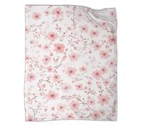 QIACVYDKZ 3D Floral Botanical Design Luxurious Super Soft Warm And Cosy Throws 3D Floral Design Bed Blanket Soft Warm Microfiber Sport Bedding for Bed Couch 40x50inch(100x130cm)
