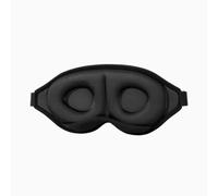 QIALAI 1 Piece 3D Contoured Blackout Eye Mask with 1 Pair Ear Plugs, Twilight Black Zero Pressure 3D Sponge Eye Cover, 40g Polyester Sleep Eye Mask for Night Sleep Travel Nap