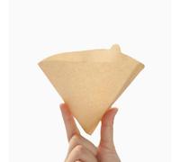 QIALAI 40 Pieces Large Cone Coffee Filters, Natural Wood Pulp Disposable Coffee Filter Paper, Unbleached Drip Coffee Filters for Home Kitchen Cafe Use