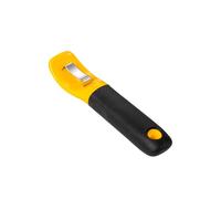 QIALAI Corn Stripper Tool, Easy Corn Kernel Remover with Safety Cover & Non-Slip Handle, Stainless Steel Corn Cutter for Kitchen, Yellow, 17cm