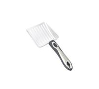 QIALAI Stainless Steel Cat Litter Scoop-Multi-Slot Sifter Design with Long Non-Slip Handle, Durable Litter Shovel for Cats, 26.5cm Pet Waste Cleanup Tool