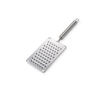 QIALAI Stainless Steel Grater with Tubular Handle, Large Hole Slicer for Vegetables, Cheese, Lemon - Multiuse Kitchen Grater Tool, 29cm Kitchen Gadget for Home Use