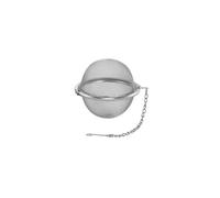 QIALAI Stainless Steel Spice Ball 1 PC, Medium 304 Filter Ball with Chain for Cooking, Tea Infusion, Soup & Hot Pot, Reusable Seasoning Mesh Ball (7cm)