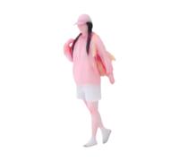 Qialexicon 1:64 Scale Girl Figure, Railway Architecture Decor, DIY Diorama Accessory, Collector's Photo Prop, Realistic Resin Figure
