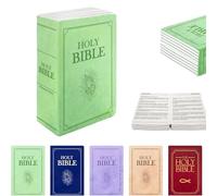 Qiamia bible pillow book plush that opens, Adults Christian Gifts, Book Shape, Openable bible pillow book plush that opens, Bible Pillow, Adults Christian Gifts, Book Shape, Openable (Light green)