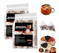 Qiamia Ginseng Eight Treasures Tea, 5g*30PCS Kidney Tea Formula Ginseng Eight Treasure Teas, Upgraded ginseng Six Treasures Teas (2 Bags)