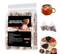Qiamia Ginseng Eight Treasures Tea, 5g*30PCS Kidney Tea Formula Ginseng Eight Treasure Teas, Upgraded ginseng Six Treasures Teas (1 Bag)