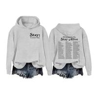 Qiamia Stay Another Day Hoodie - 99 Reasons You Matter, 99 Reasons To Stay Another Day Hoodie, Mental Health Hoodie (Grey,L)