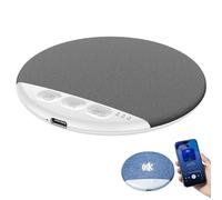 Qiamia Ultra-Thin Bluetooth Pillow Speaker with White Noise Timer, Wireless Sleep Aid with Stereo Bass for Restful Sleep (Black)