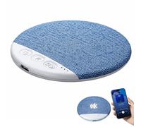 Qiamia Ultra-Thin Bluetooth Pillow Speaker with White Noise Timer, Wireless Sleep Aid with Stereo Bass for Restful Sleep (Blue)