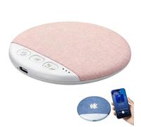 Qiamia Ultra-Thin Bluetooth Pillow Speaker with White Noise Timer, Wireless Sleep Aid with Stereo Bass for Restful Sleep (Pink)