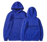 Qiamia You Are Enough Hoodie Sweatshirt, dear person behind me hoodie, Unisex Solid Hoodie with Pockets