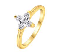 QIAMNI Women's Vintage - style Clover Gemstone Ring, Exquisite Jewelry with Profound Meaning for Women