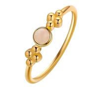 QIAMNI Women's Vintage - style Clover Gemstone Ring, Exquisite Jewelry with Profound Meaning for Women