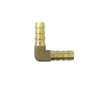 Qian Grove 4mm 5mm 6mm 8mm 10mm 12mm 14mm 16mm 19mm 25mm Hose Barb Brass Straight Elbow Tee Cross Type Pipe Fitting Adapter Coupling(Bronze Yellow,8mm)